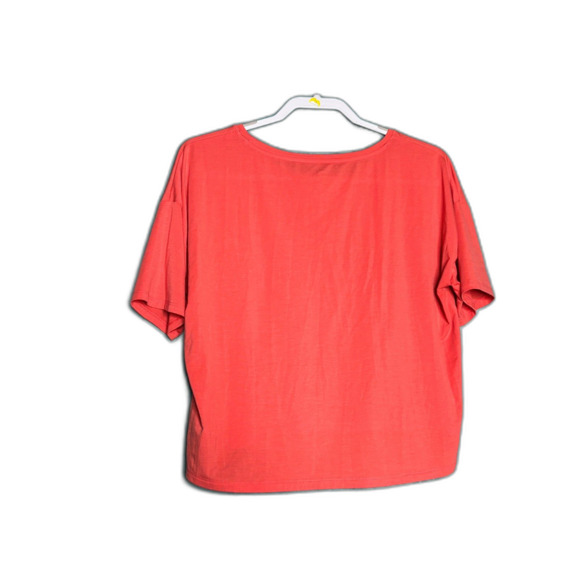 Athleta Coral Short Sleeve Lightweight Comfy Crop Top M - Picture 2 of 5